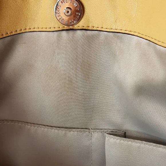 Coach Kristin Yellow Leather Hobo Shoulder Bag - Picture 10 of 16